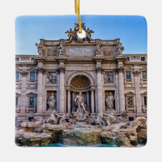 Trevi-Brunnen, Rom, Italien Keramikornament (Vorderseite)