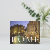 Trevi Brunnen | Rom, Italien | Vielen Dank Postkarte (Stehend Vorderseite)