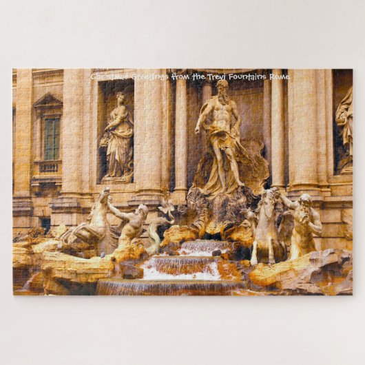Trevi Brunnen Rom. Jigsaw Puzzle (Horizontal)