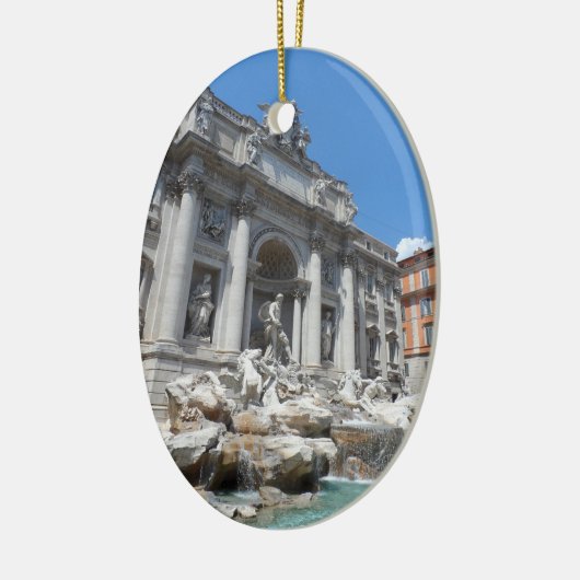 Trevi-Brunnen Rom Keramik Ornament (Links)