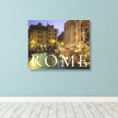 Trevi Brunnen | Rom, Latium, Italien Leinwanddruck (Insitu (Holzboden))