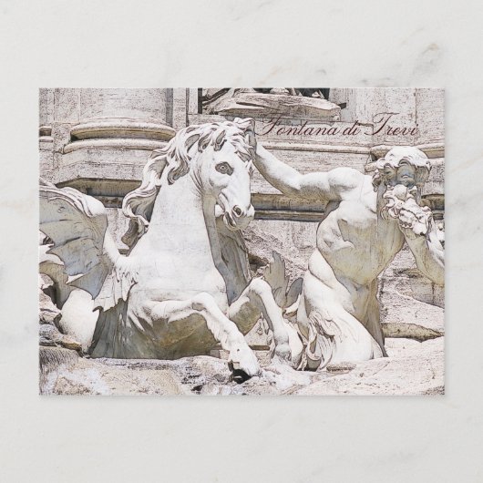 Trevi-Brunnen, Rom Postkarte (Vorderseite)