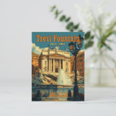 Trevi-Brunnen, Rom - Vintag Postkarte (Stehend Vorderseite)