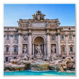 Trevi-Brunnen, Roma, Italien Fotodruck