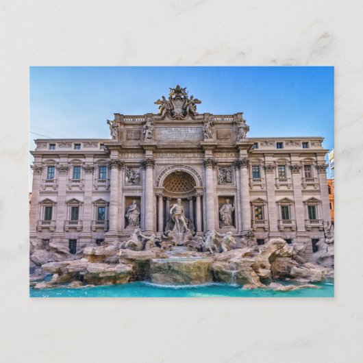 Trevi-Brunnen, Roma, Italien Postkarte (Vorderseite)