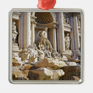 Trevi-Brunnen Silbernes Ornament