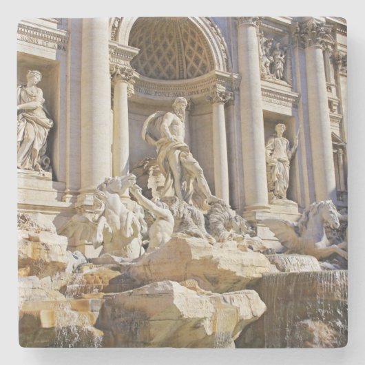Trevi-Brunnen Steinuntersetzer (Vorderseite)
