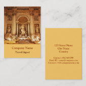 Trevi-Brunnen Visitenkarte (Vorne/Hinten)