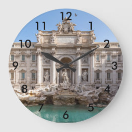 Trevi Fountain at early morning - Rome, Italy Große Wanduhr