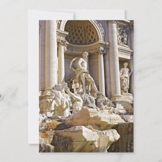Trevi Fountain Einladung (Vorderseite)