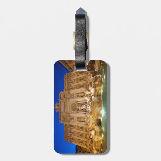 Trevi Fountain Gepäckanhänger (Rückseite vertikal)