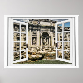 Trevi Fountain-Imitate Poster