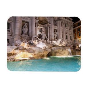 Trevi Fountain in night - Rom, Italien Magnet