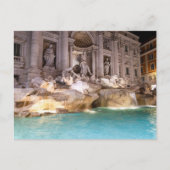 Trevi Fountain in night - Rom, Italien Postkarte (Vorderseite)