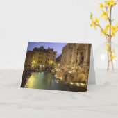 Trevi Fountain in night, Rom, Latium, Italien Karte (Gelbe Blume)