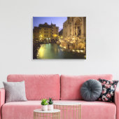 Trevi Fountain in night, Rom, Latium, Italien Leinwanddruck (Insitu (Wohnzimmer))
