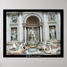 Trevi Fountain in Rom, Italien Poster