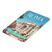 Trevi Fountain Italy Magnet (Linke Seite)