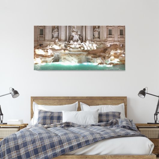 Trevi Fountain Leinwanddruck (Insitu (Schlafzimmer))