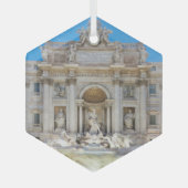 Trevi Fountain Ornament Aus Glas (Vorderseite)