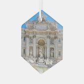 Trevi Fountain Ornament Aus Glas (Vorderseite Links)