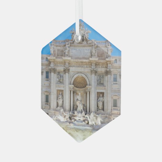Trevi Fountain Ornament Aus Glas (Vorderseite Links)