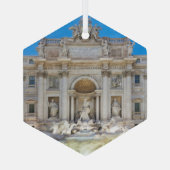 Trevi Fountain Ornament Aus Glas (Rückseite)
