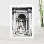 Trevi Fountain Portrait, Rom, Italien Karte (Vorderseite)