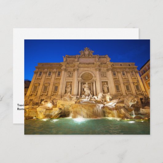 Trevi Fountain Postkarte (Vorne/Hinten)