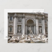 Trevi Fountain Postkarte (Vorne/Hinten)