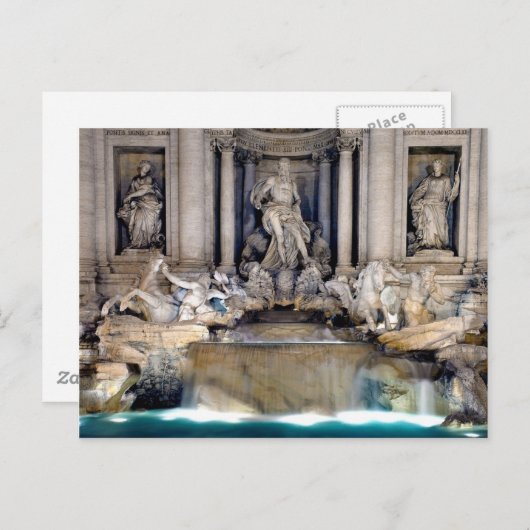 Trevi Fountain Postkarte (Vorne/Hinten)