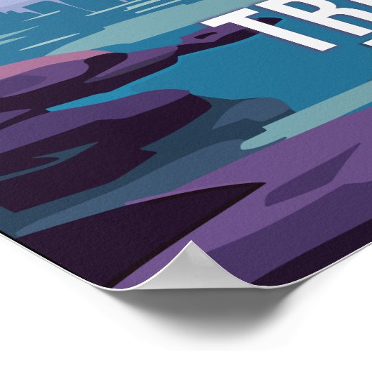 Trevi Fountain, Reisekunstposter Poster (Ecke)