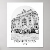 Trevi Fountain Rom Foto Printing Poster (Vorne)