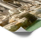 Trevi Fountain, Rom, Italien Design Foto Print Poster (Ecke)