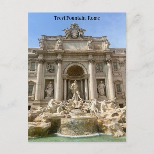 Trevi Fountain, Rom, Italien Design Postkarte (Vorderseite)