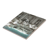 Trevi Fountain, Rom Italien Fliese (Seite)