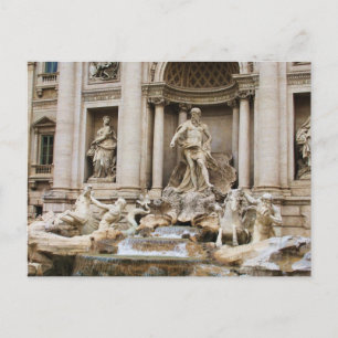 Trevi Fountain Rom Italien Foto Postkarte