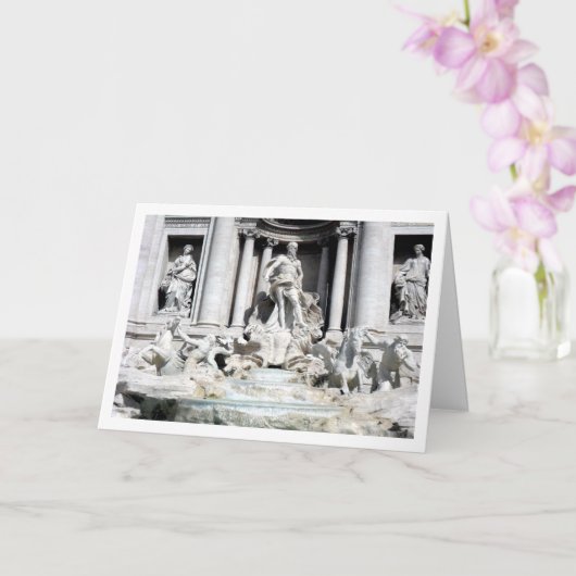 Trevi Fountain, Rom, Italien Karte (Orchidee)