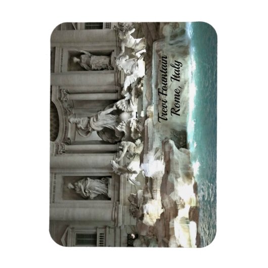 Trevi Fountain, Rom Italien Magnet (Vertikal)