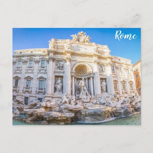 Trevi Fountain Rom Italien Postkarte (Vorderseite)