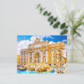 Trevi Fountain, Rom, Italien Postkarte (Stehend Vorderseite)