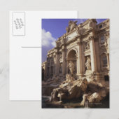 Trevi Fountain, Rom, Italien Postkarte (Vorne/Hinten)