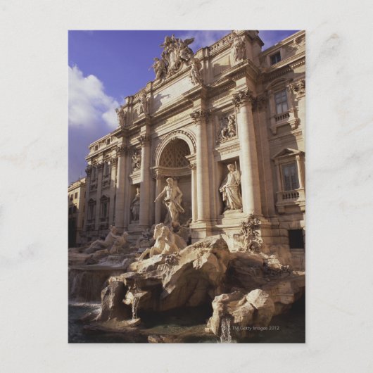 Trevi Fountain, Rom, Italien Postkarte (Vorderseite)