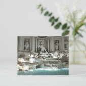 Trevi Fountain, Rom Italien Postkarte (Stehend Vorderseite)