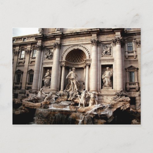 Trevi Fountain Rom Italien Reisen Postkarte (Vorderseite)