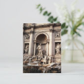 Trevi Fountain Rom Italien Reisen Postkarte (Stehend Vorderseite)