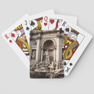 Trevi Fountain Rom Italien Reisen Spielkarten