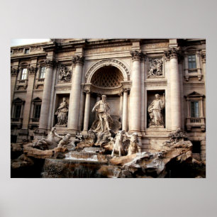 Trevi Fountain Rom Italien Reiseplakat Poster