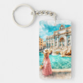 Trevi Fountain Rom Italien Schlüsselanhänger (Vorderseite)