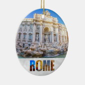 Trevi Fountain Rom Italien Weihnachten Keramik Ornament (Rechts)